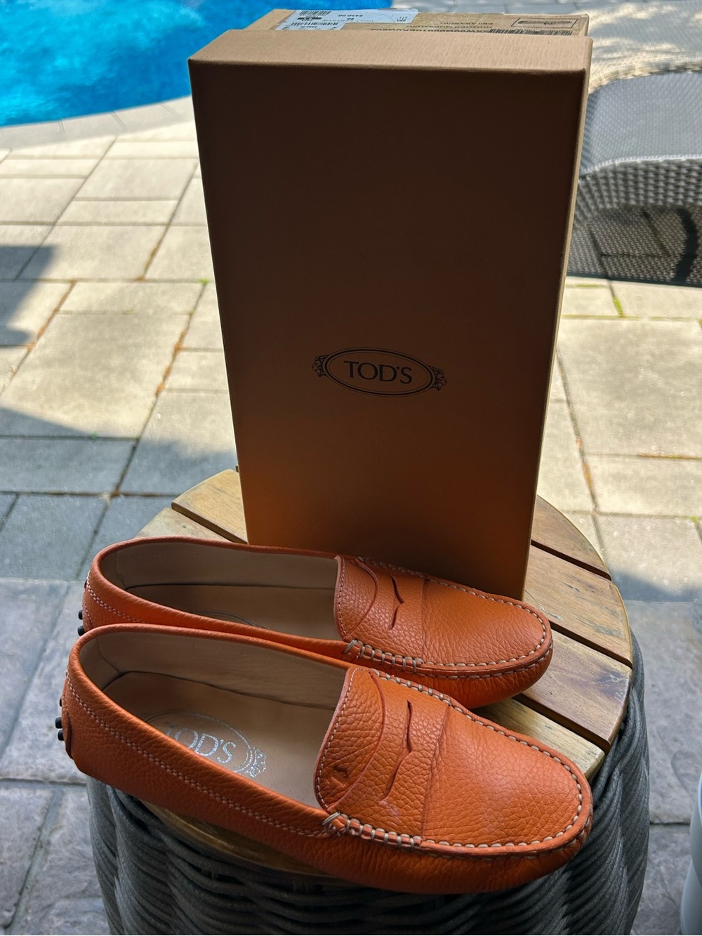 Tod’s Orange Women’s Loafers - 36.5